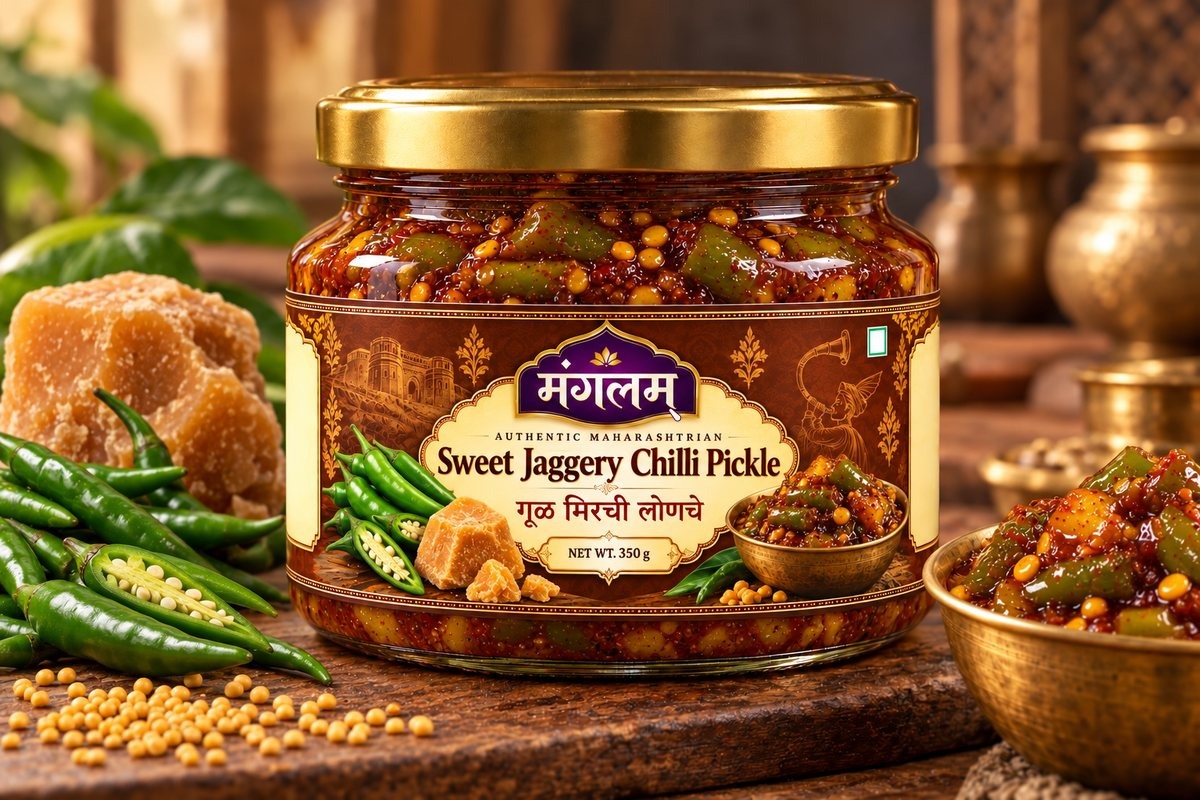 Sweet Jaggery Chilli Pickle jar