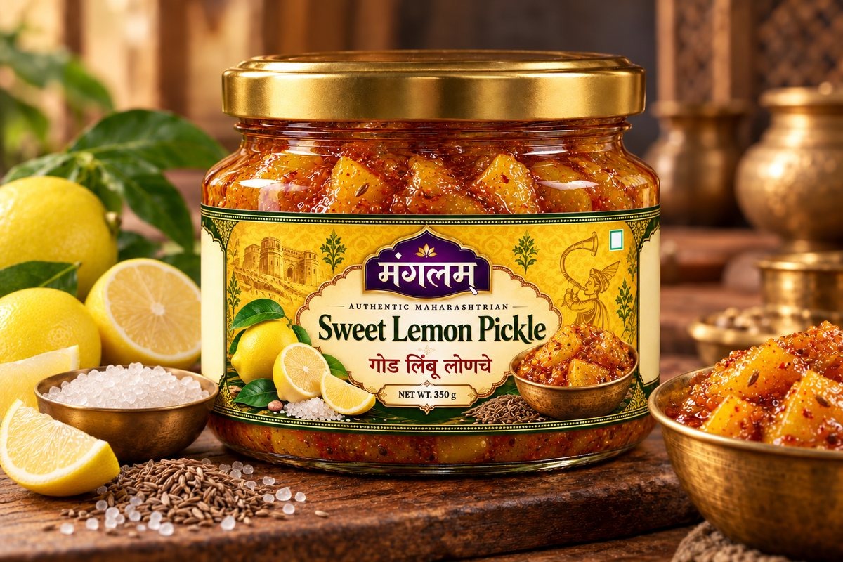 Sweet Lemon Pickle jar