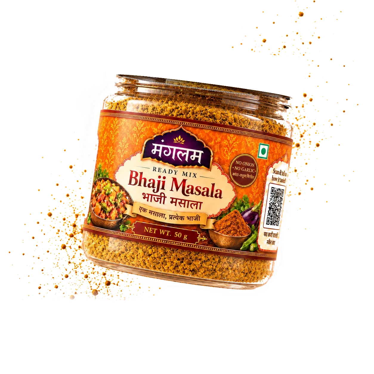 Mangalam Bhaji Masala 40 g Trial Pack jar
