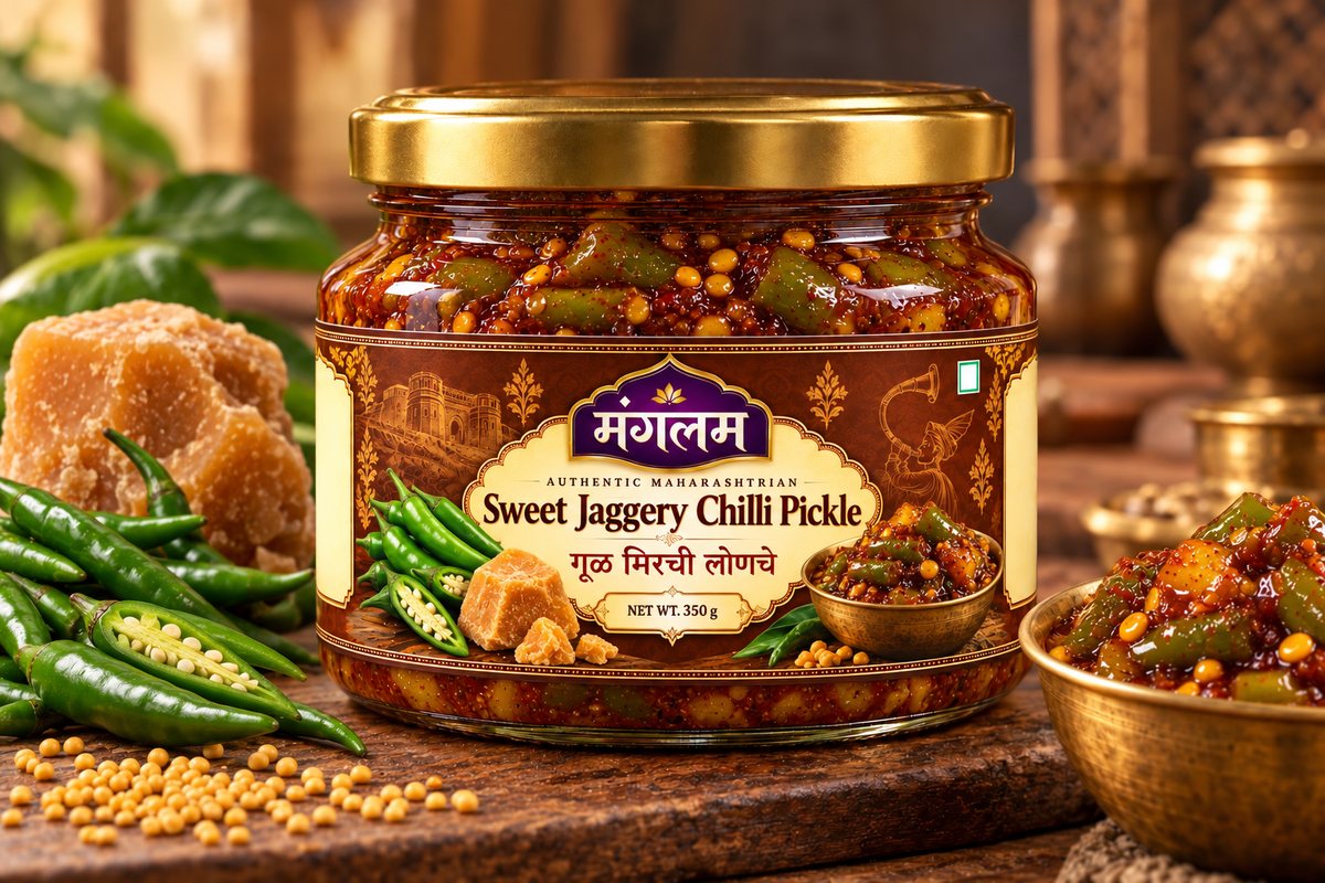 Sweet Jaggery Chilli Pickle jar